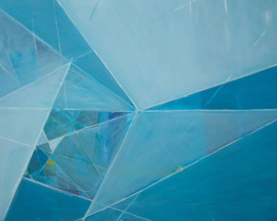 Wilhelmina Barns-Graham, Construction in Space, 1989. Courtesy of Waterhouse & Dodd