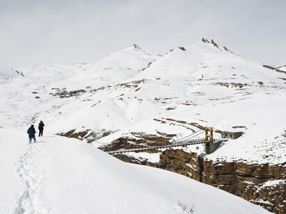Chicham Bridge, highest in Asia, a couple of km from Kibber village @ Ashish Kothari