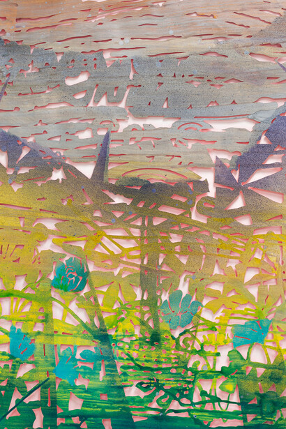 Chris Natrop, Ultraviolet super bloom, 2024. Courtesy of Nancy Toomey Fine Art