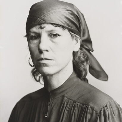 Nell Dunn by Lord Snowdon, gelatin silver print, 21 January 1982, © Armstrong Jones
