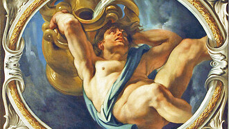 Jacob Jordaens,(1593–1678), Aquarius, oleo sobre tela, 1640, Luxembourg Palace, Luxemburgo