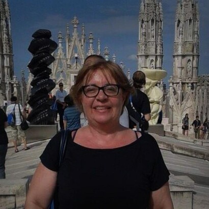 Marinella Maioli, in cima al Duomo di Milano