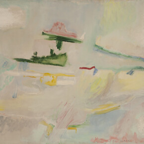 Jane Freilicher, The Sky, c. 1960, oil on linen, 46 x 51 inches, Courtesy Tibor de Nagy Gallery, New York