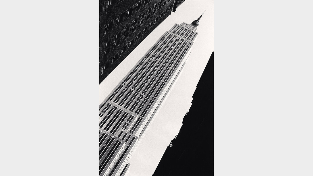 Michael Kenna,
Empire State Building, Study 1, New York, NY, 1978.
Toned Silver Print,
9.375 x 6.25 inches, edition of 45. Courtesy of the artist and Robert Mann Gallery