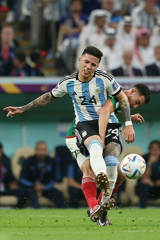 Enzo Fernández en el Mundial de la FIFA 2022: Argentina contra México, Catar