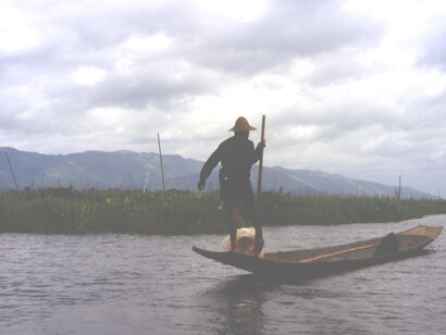 Inle Lake, pescatore Intha
