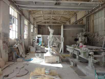 Marble carving workshop at Pietrasanta © Serena Giovannoni
