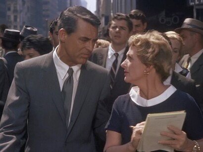 Cary Grant con Eva Marie Saint en "Con la muerte en los talones"