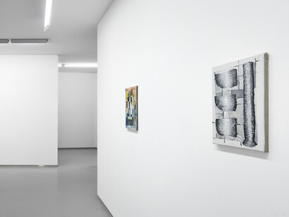 René Luckhardt, Nachtzug nach florenz, exhibition view. Courtesy of Galerie Bernd Kugler