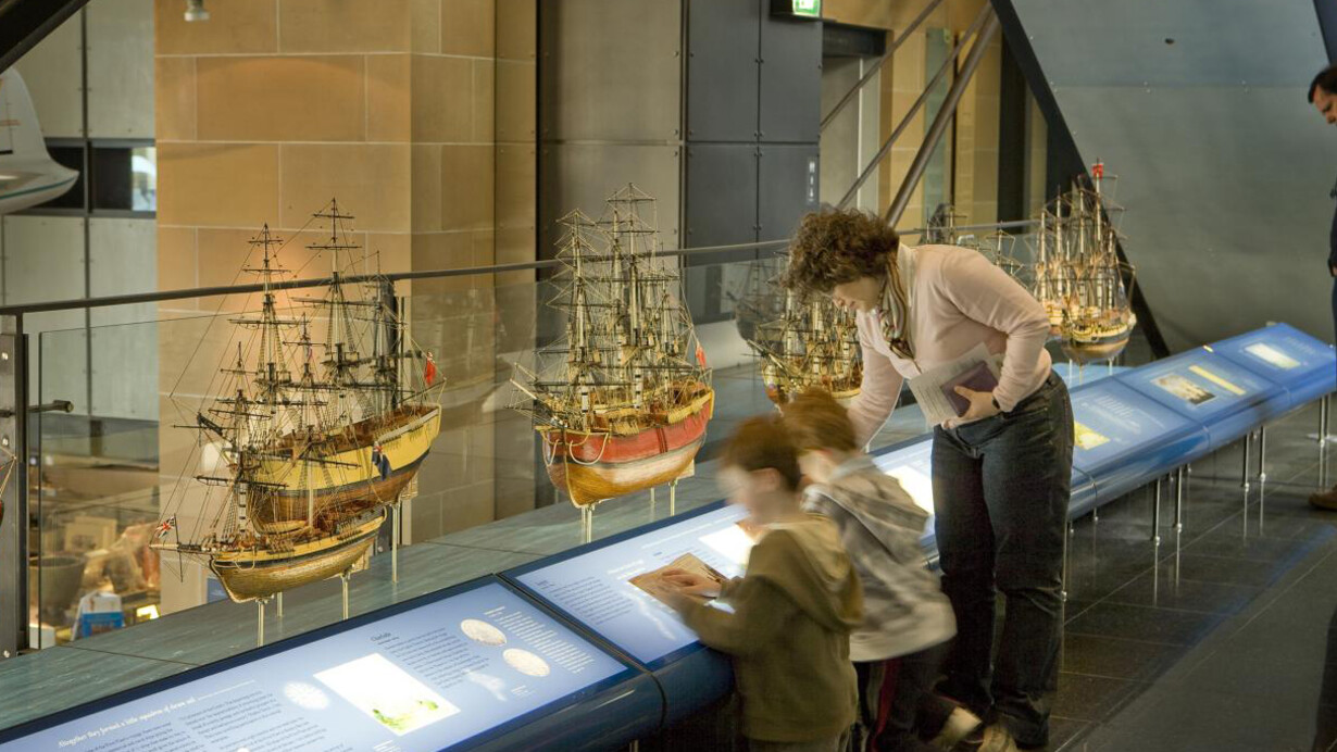 First Fleet Ships. Courtesy of Sydney Living Museums