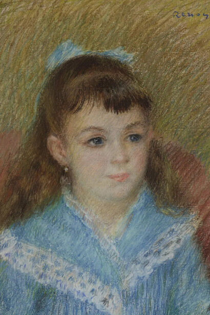 Auguste Renoir, Jeune femme penchée sur un balcon, dit aussi La loge, 1879. Cortesía del Musée d'Orsay