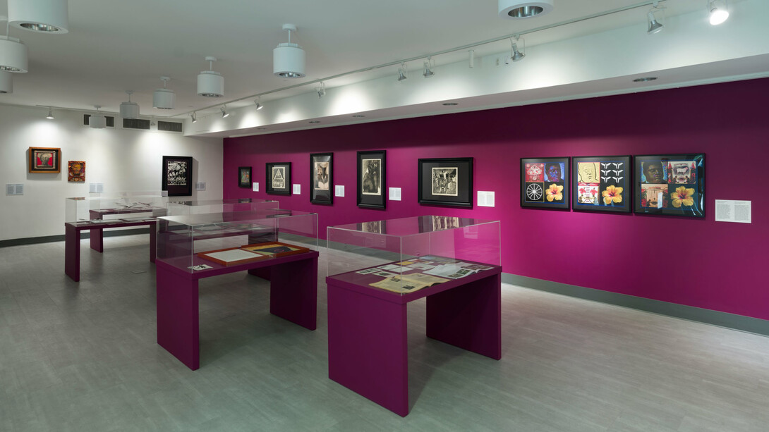 Kabuya Pamela Bowens-Saffo, From the heights, exhibition view. Courtesy of Museum of Art and Design MOAD