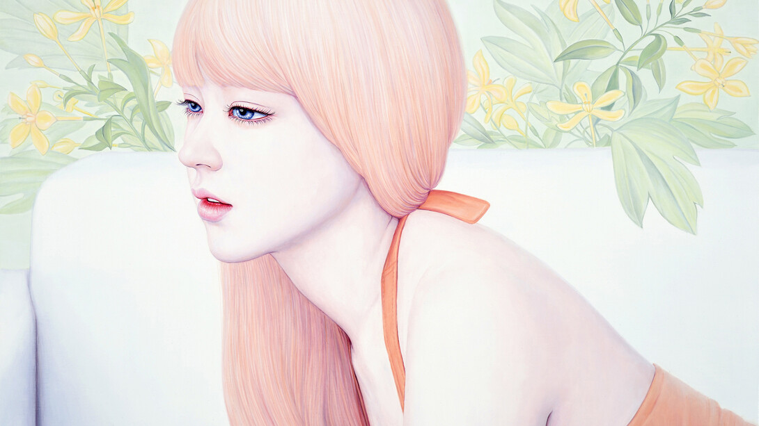 Kwon Kyungyup, 2017, Dreamy Spring, oil on canvas, 50x73cm. 