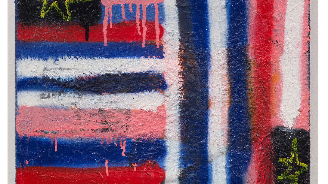 Paul Housley, 'Flag version 2', 2014, mixed media on canvas, 43 x 50 cm 