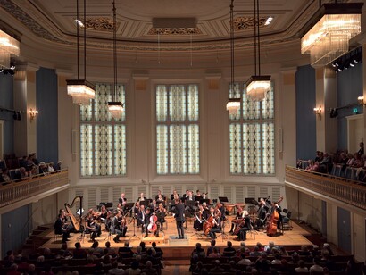 Orquesta de cámara en Viena, considerada una de las capitales de la música clásica