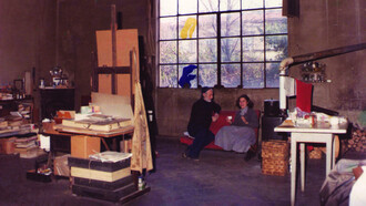 Lo studio di Gonni a piazzale Donatello, Firenze, Italia, (1976)