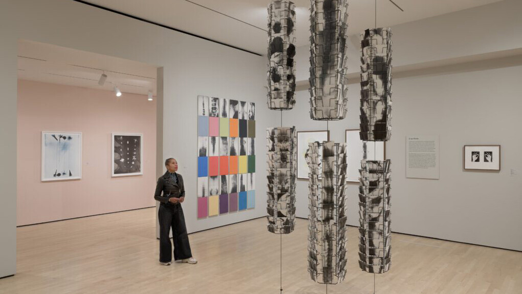 Kunié Sugiura, Photopainting, exhibition view. Courtesy of San Francisco Museum of Modern Art