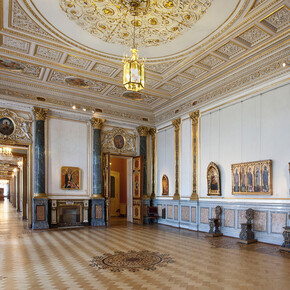 Italian Renaissance Art, Exhibition view. Courtesy of The State Hermitage Museum