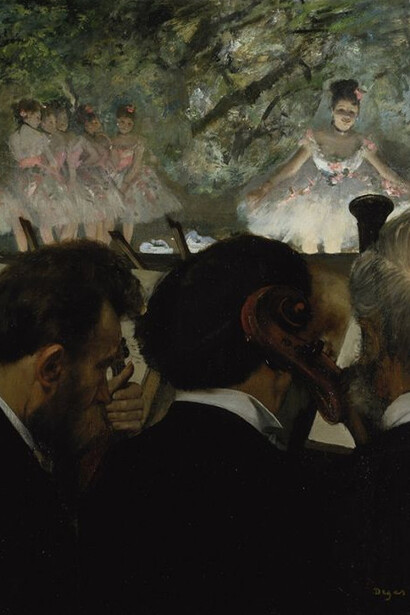 Edgar Degas, Orchestermusiker, 1872, Öl auf Leinwand, 63,6 x 49 cm, Städel Museum, Frankfurt am Main © Städel Museum/U. Edelmann/ARTHOTHEK