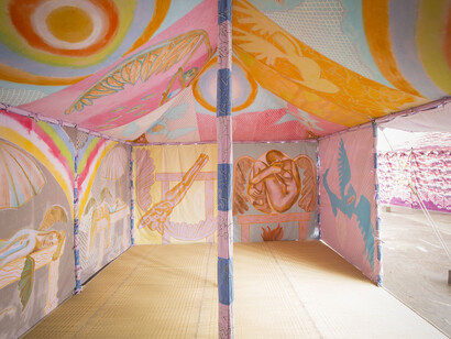 Francesco Clemente, Anima nomade, vista della mostra. Per gentile concessione del Palazzo delle Esposizioni 
