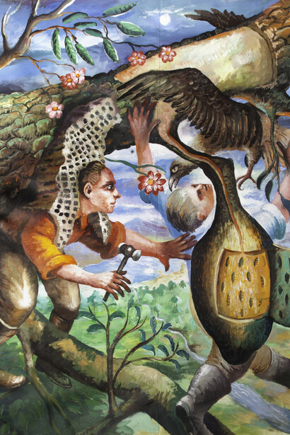 Bees, Acrylic on paper, © Steven Campbell, courtesy Flowers Gallery London and New York