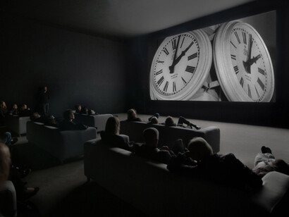 Christian Marclay, The clock, exhibition view. Courtesy of Neue Nationalgalerie