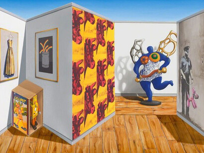 Patrick Hughes. Courtesy of Alon Zakaim Fine Art