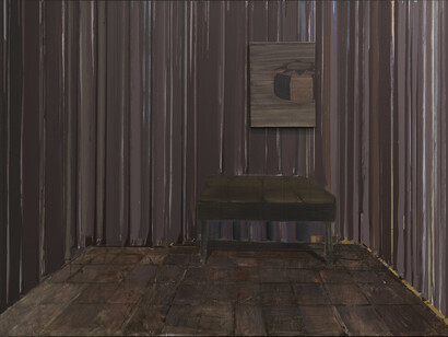 Chen Yujun, Temporary Home No.2, 2012, Oil on canvas, 79 x 118 inches; 200 x 300 cm