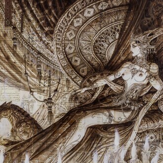 Olivier Ledroit, Odalisque, 2024. Courtesy of Huberty and Breyne Gallery