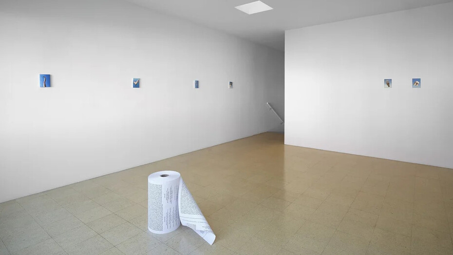 Fiona Banner aka The Vanity Press, Time, the anti-hero, exhibition view. Courtesy of 1301PE