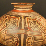 Cántaro polícromo

Materiales: Cerámica

Coclé tardío 800 -1300 dC

Medidas: 335 mm del alto