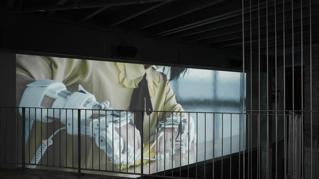 All images: Exhibition view of Jesper Just "Servitudes", Palais de Tokyo (24.06 – 13.09 2015). Courtesy of the artist, Galerie Perrotin (Paris, New York, Hong Kong) & Anna Lena Films. Photo : Aurélien Mole