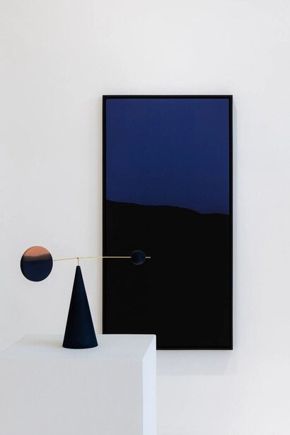 Onoko, Bleu silence, exhibition view. Courtesy of Bildhalle Gallery