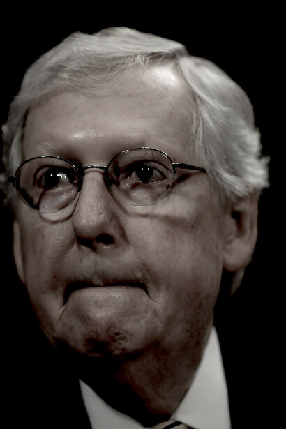 El republicano Mitch McConnell, el líder de la Mayoría del Senado