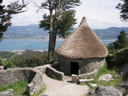 Galicia. Castro celta en el Monte de Santa Tecla (Pontevedra)