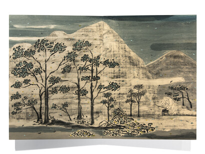 Lam Tung Pang
Saan Dung Gei, pp55-56, 2018
Charcoal, ink and acrylic on plywood, diptych 80 x 120 x 7.2 cm
Image courtesy of artist and Blindspot Gallery
