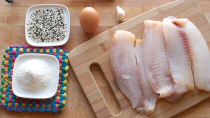 Filetes de pescado listos para cocinar