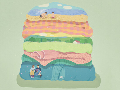 Danym Kwon, Sand, stories and a small house, 2025. Courtesy of Hashimoto Contemporary