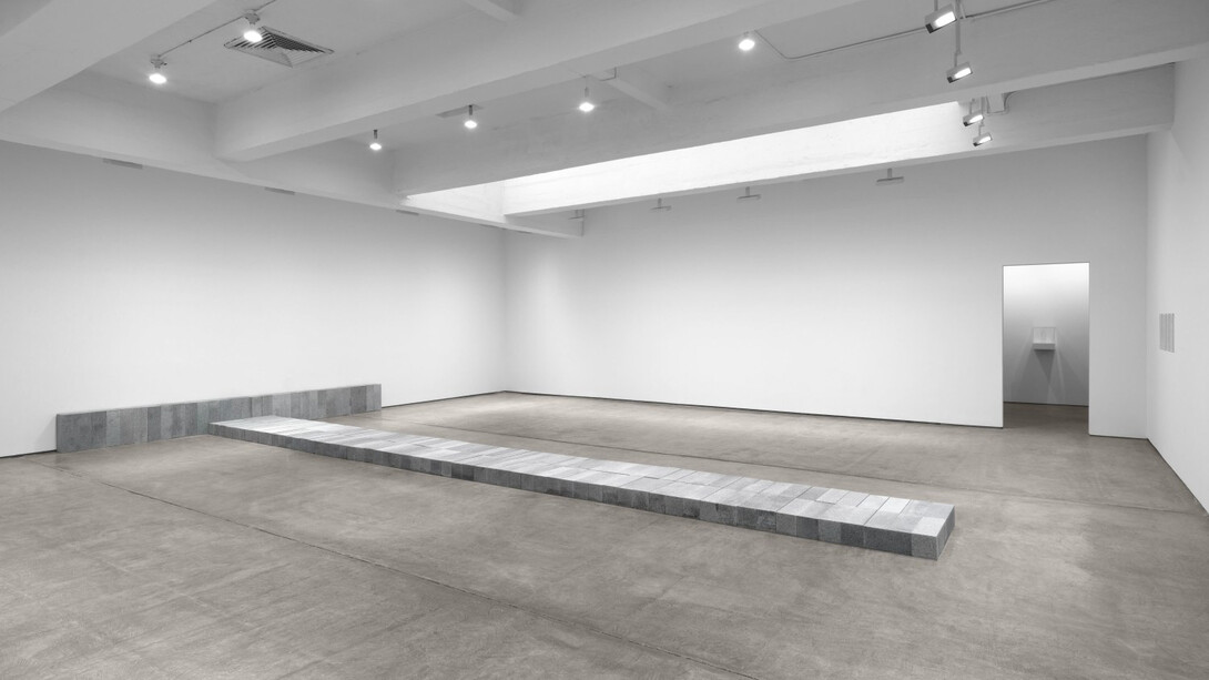 Carl Andre, exhibition view. Courtesy of Paula Cooper Gallery