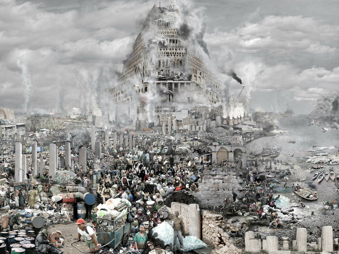 Du Zhenjun (b.1961), The Tower of Babel—Pollution, 2011, Silver print, 180 x 240 cm (70 7/8 x 94 1/2 in.), Edition of 6 