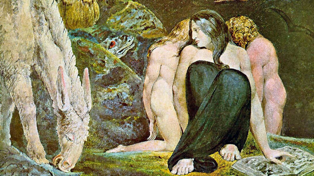 William Blake, "Hecate, or The Night of Enitharmon's Joy", 1795, Tate Gallery, Londra, UK 