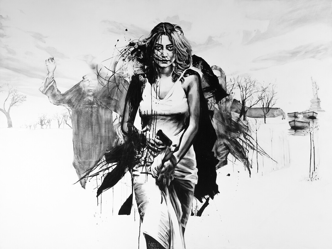 Afshin Pirhashemi, Untitled, 2014, Oil on canvas, 150 x 200 cm