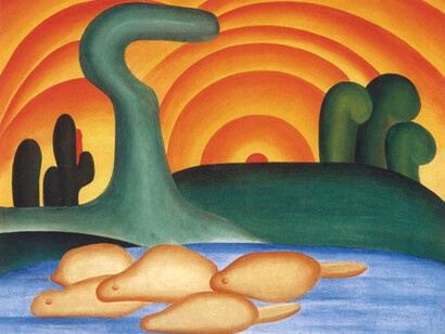 Tarsila do Amaral. Setting Sun,1929. Private Collection. © Tarsila do Amaral Licenciamentos