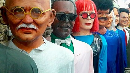 Bonecos Gigantes para a tradicional corrida no carnaval olindense