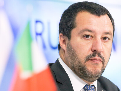 Il Ministro degli Interni Matteo Salvini