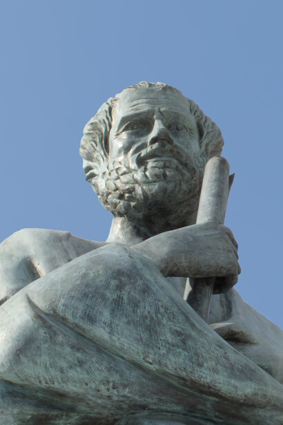 Estatua de Aristóteles, Universidad Aristóteles de Tesalónica, Grecia