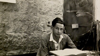 Gershom Scholem leyendo el «Zóhar» en los años veinte