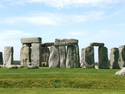Primera etapa del monumento Stonehenge es uno de los cementerios de cremación más grandes conocidos en la Gran Bretaña neolítica. Salisbury, Inglaterra