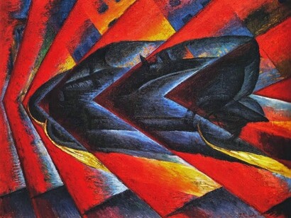 Luigi Russolo. Dinamismo de um automóvel. 1912