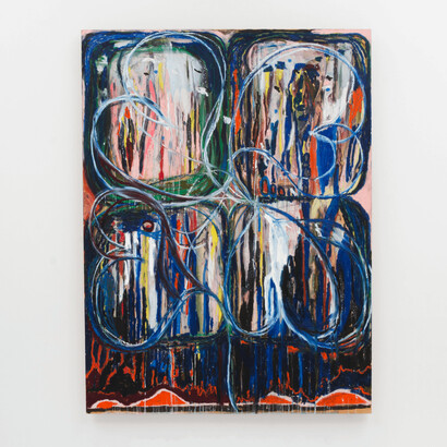 JPW3, Super 4 Leaf, oil on panel, 48x36 inches, 2023. Courtesy of Guerrero Gallery, LA
